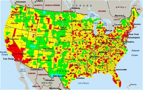 Rialto air quality map .